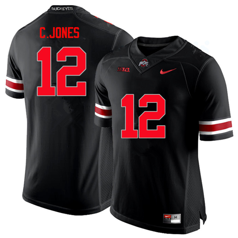 Ohio State Buckeyes #12 Cardale Jones College Football Jerseys Limited-Black